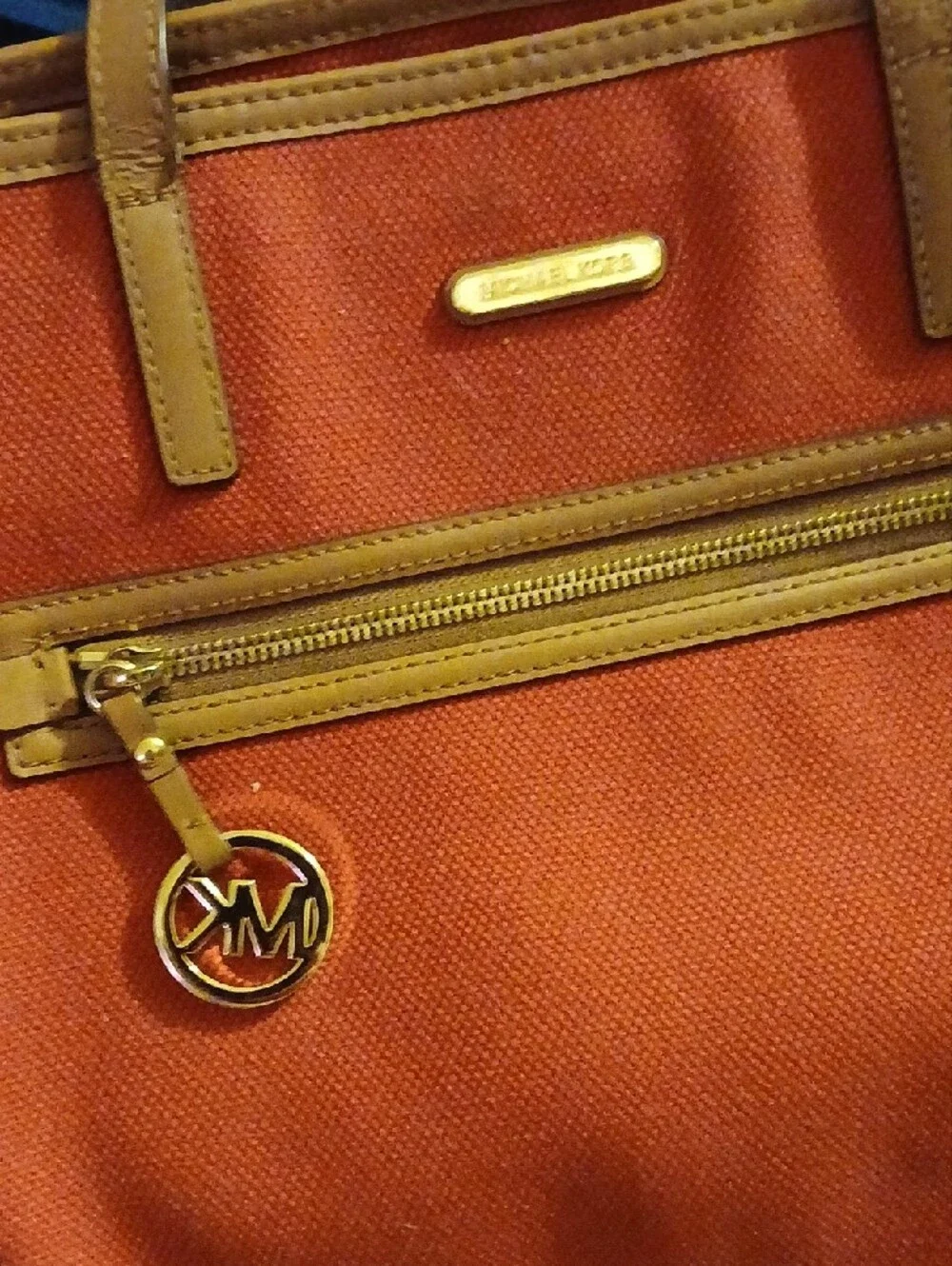 Michael Kors red canvas